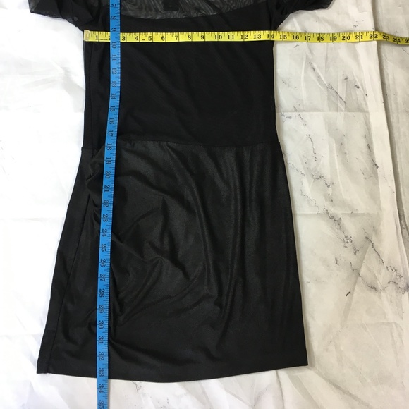 Bcbgmaxazria Sheer Paneled Body Con Dress NWT - Picture 6 of 7